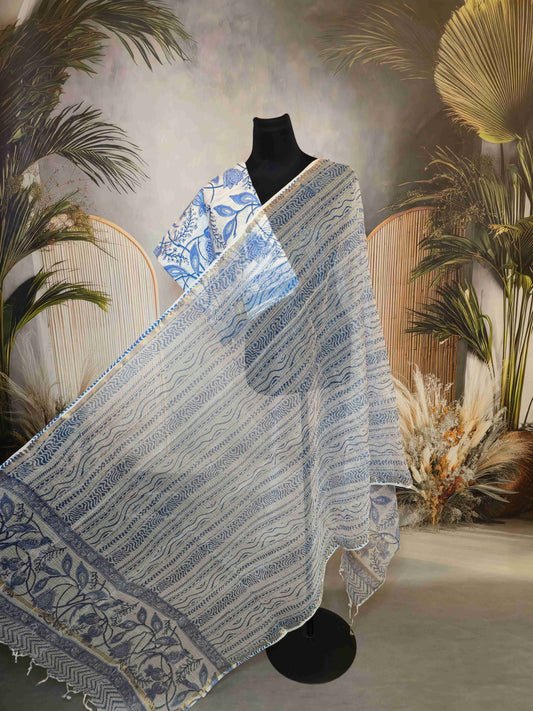 Cotton Salwar kameez with kota doria dupatta