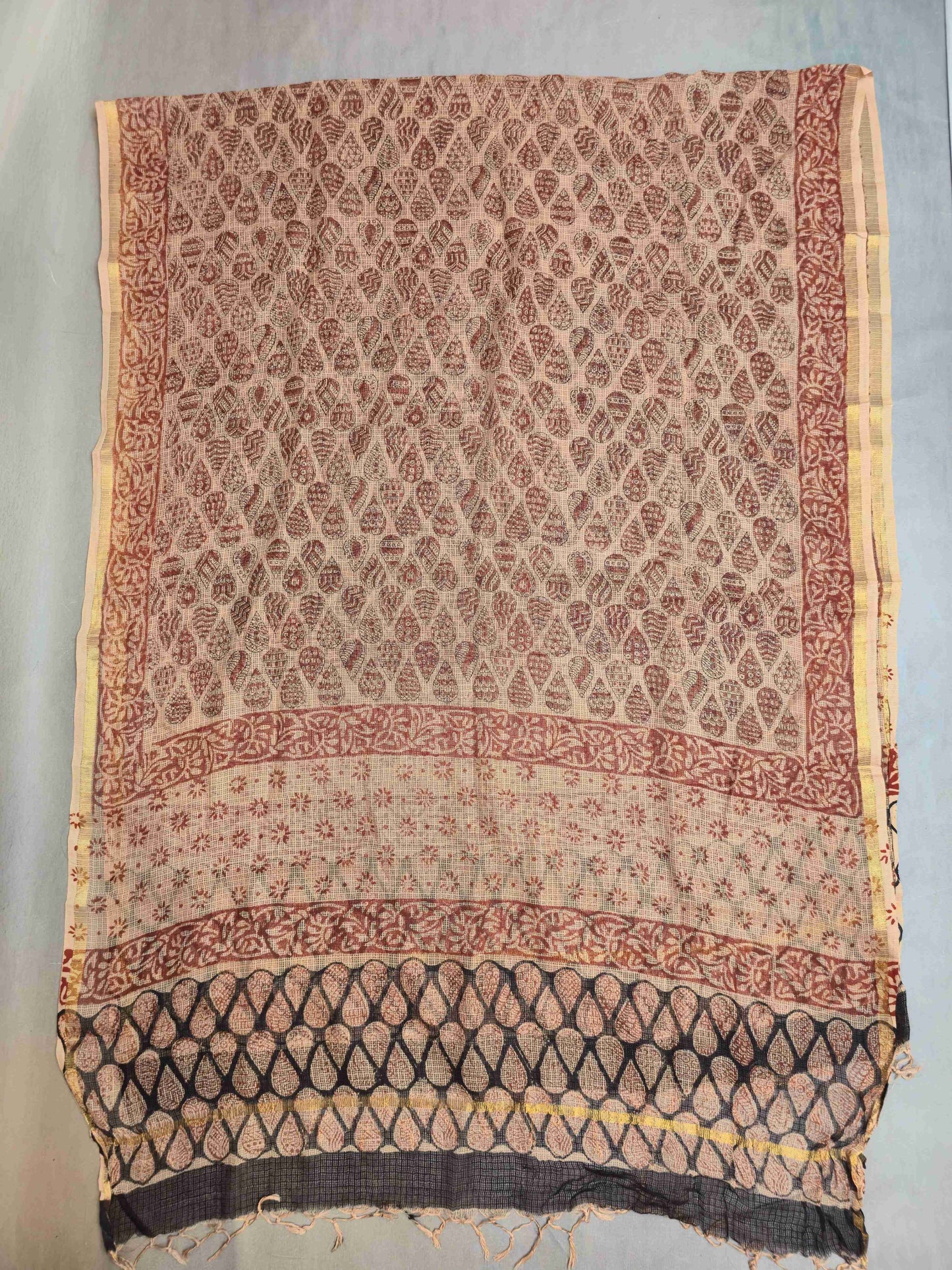 Cotton Salwar kameez with kota doria dupatta