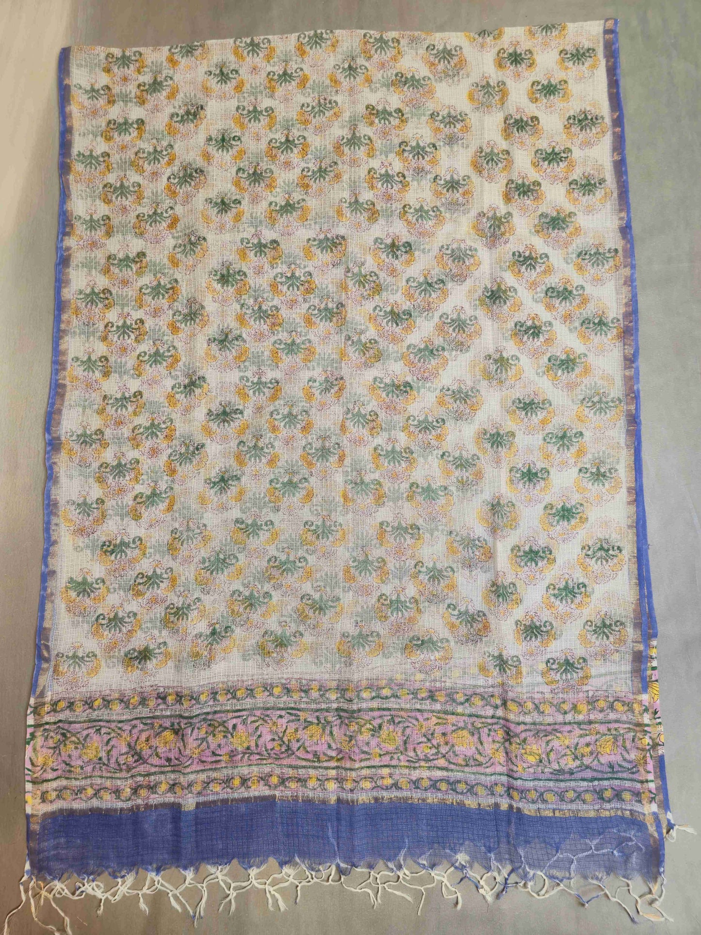 Cotton Salwar kameez with kota doria dupatta