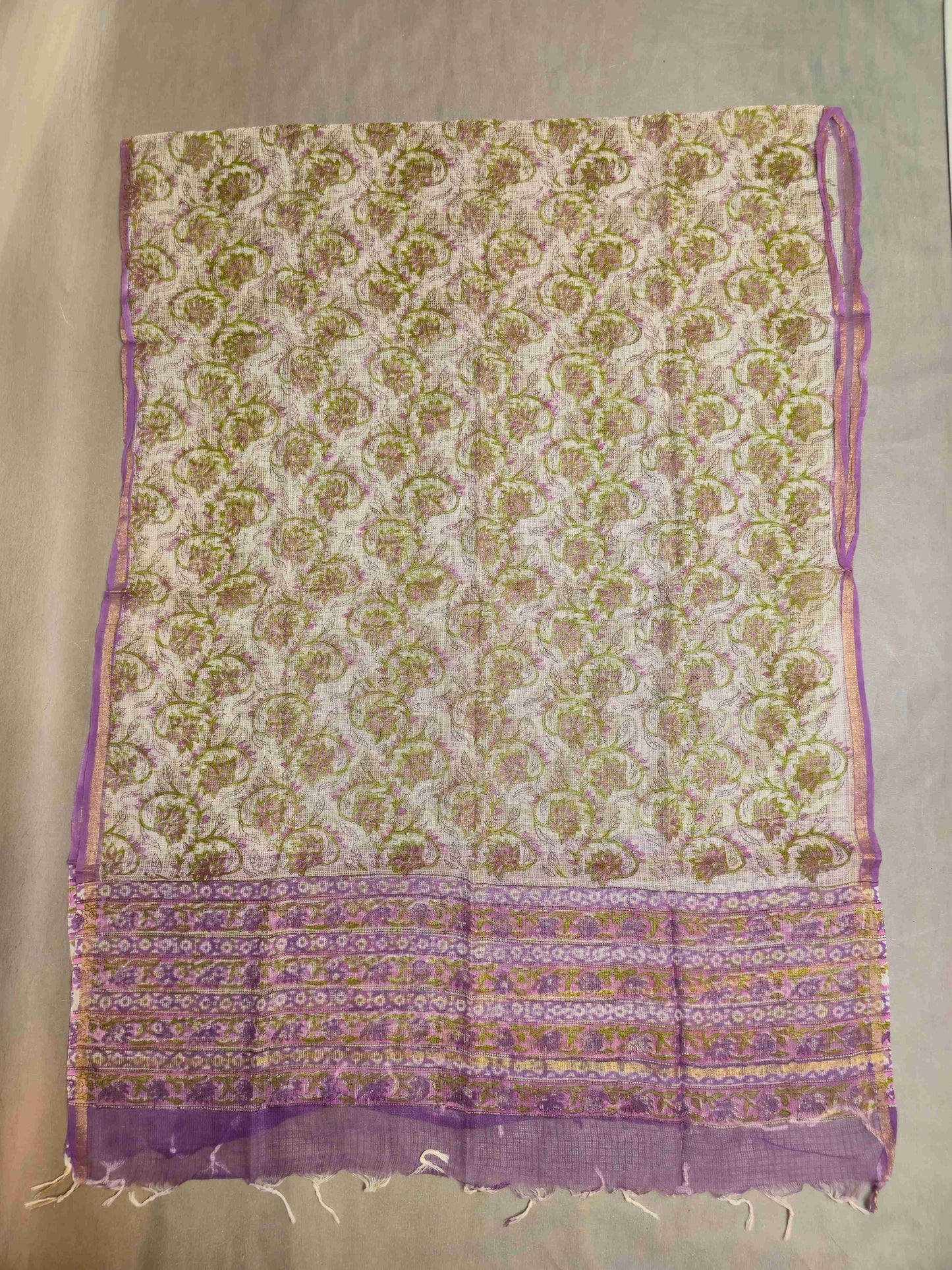 Cotton Salwar kameez with kota doria dupatta