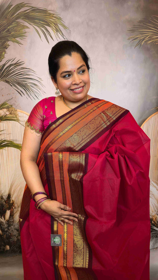 Kanchi cotton  saree