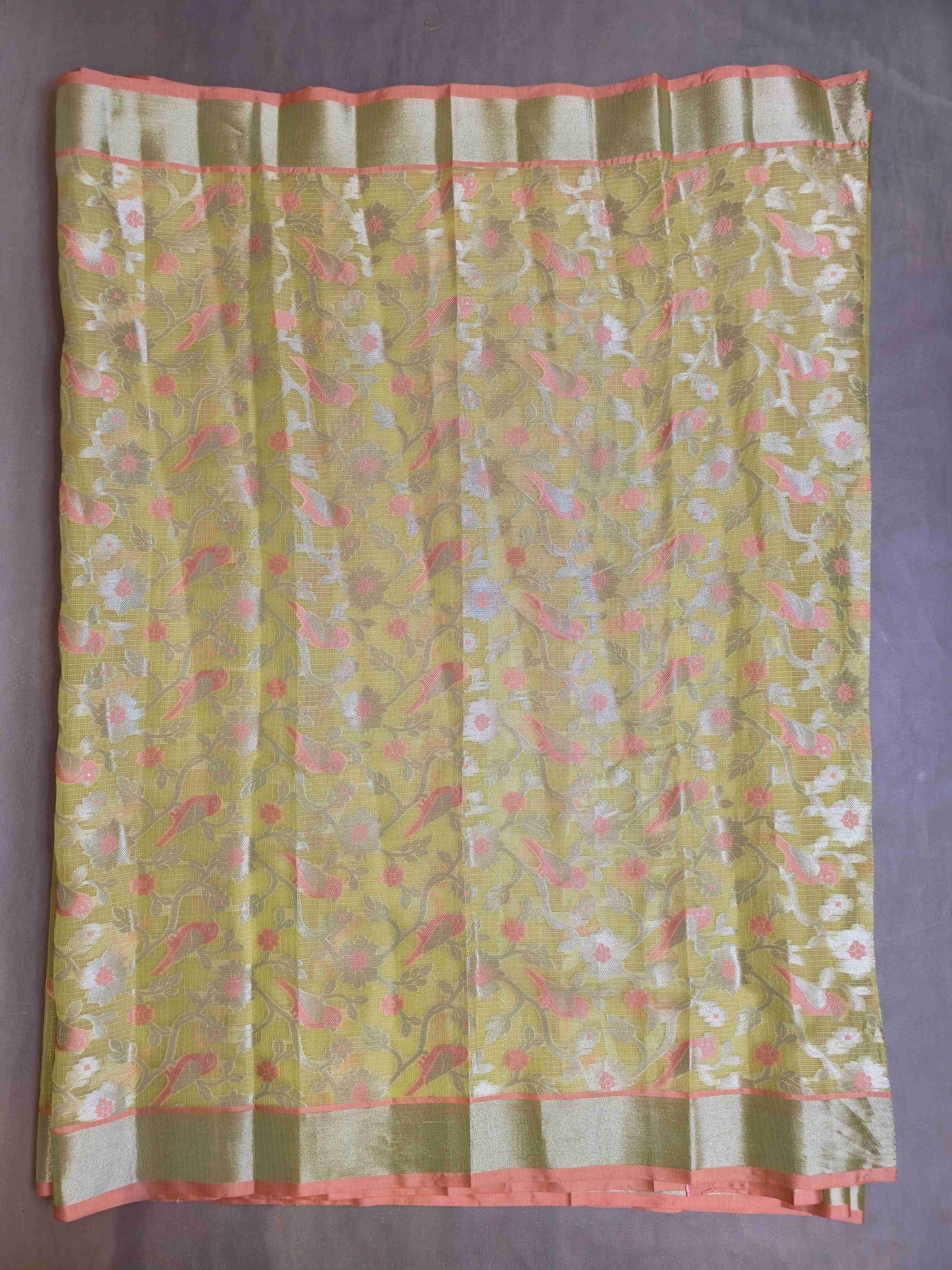 Benarasi Saree with bird weaves