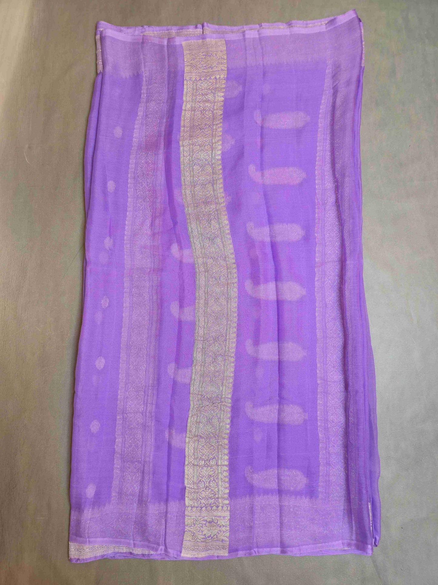 Pure Benarasi Khaddi Gorgette Saree