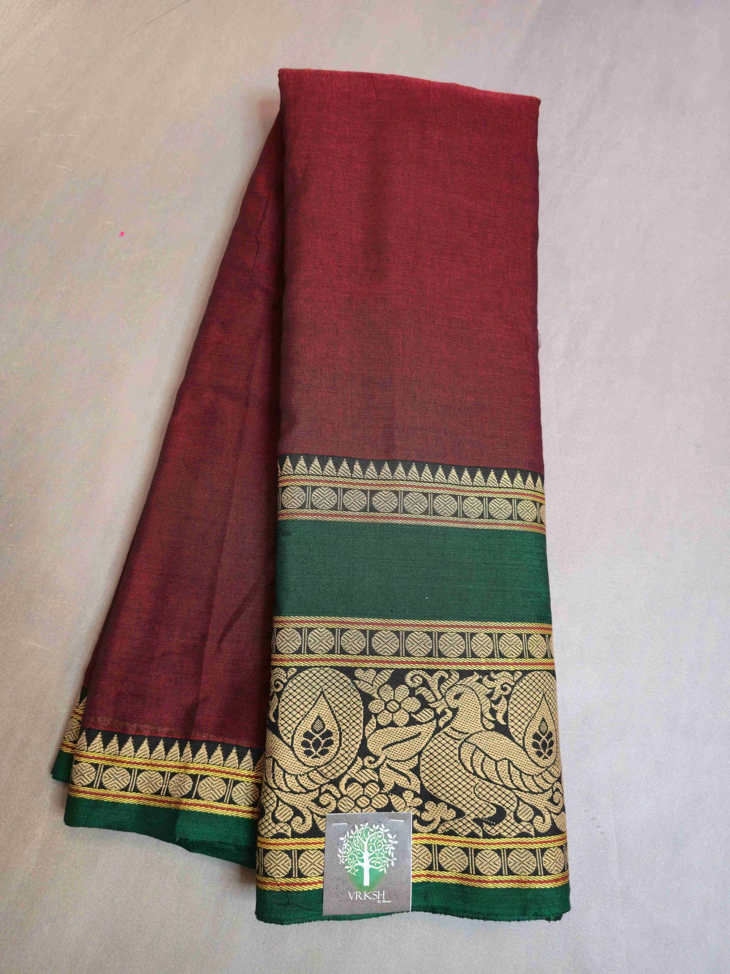 Narayanpet Cotton Saree with Annam big borders