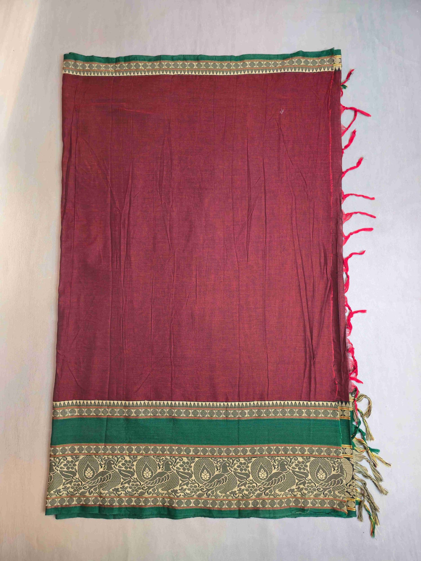 Narayanpet Cotton Saree with Annam big borders