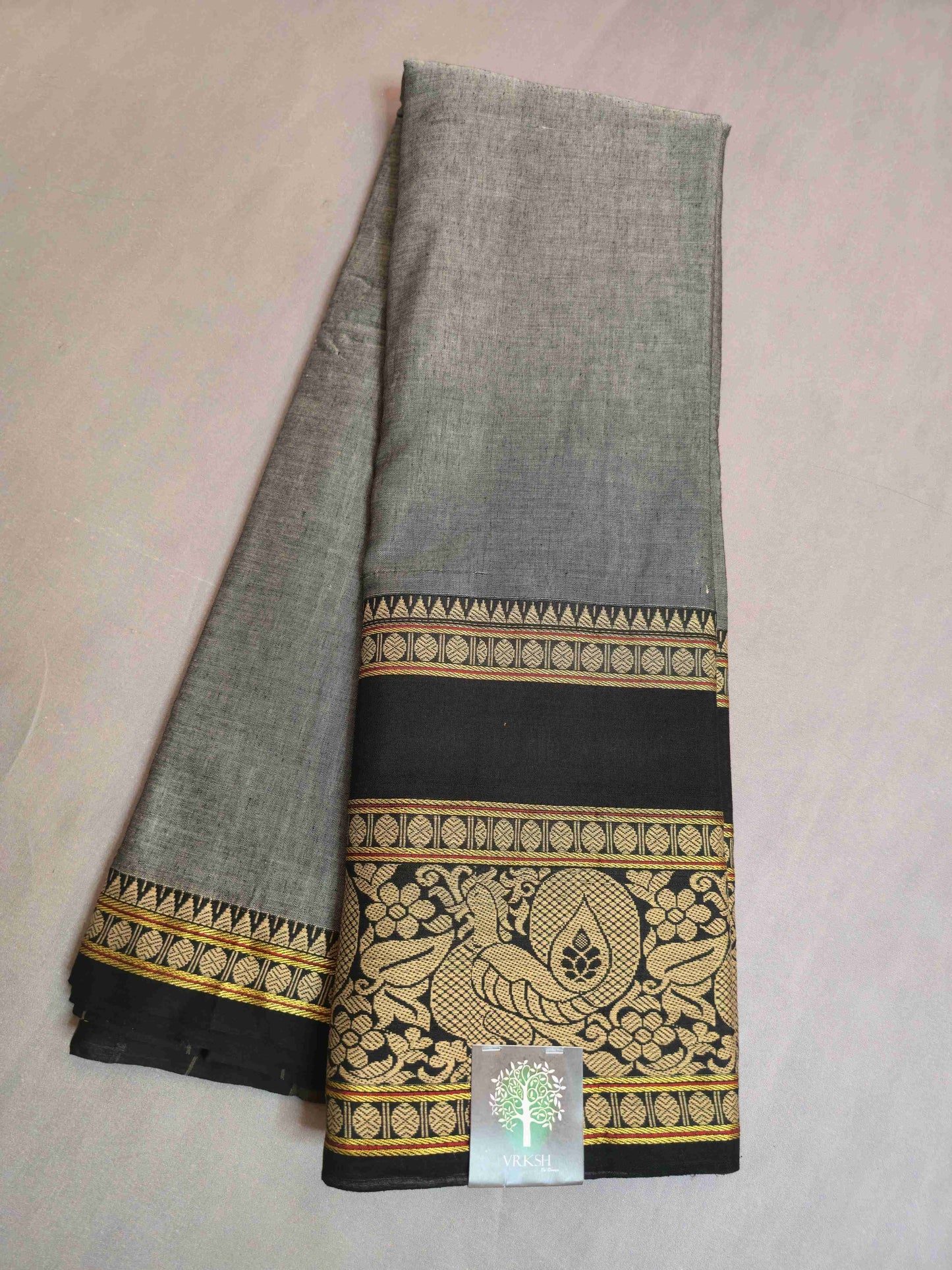 Narayanpet Cotton Saree with Annam big borders