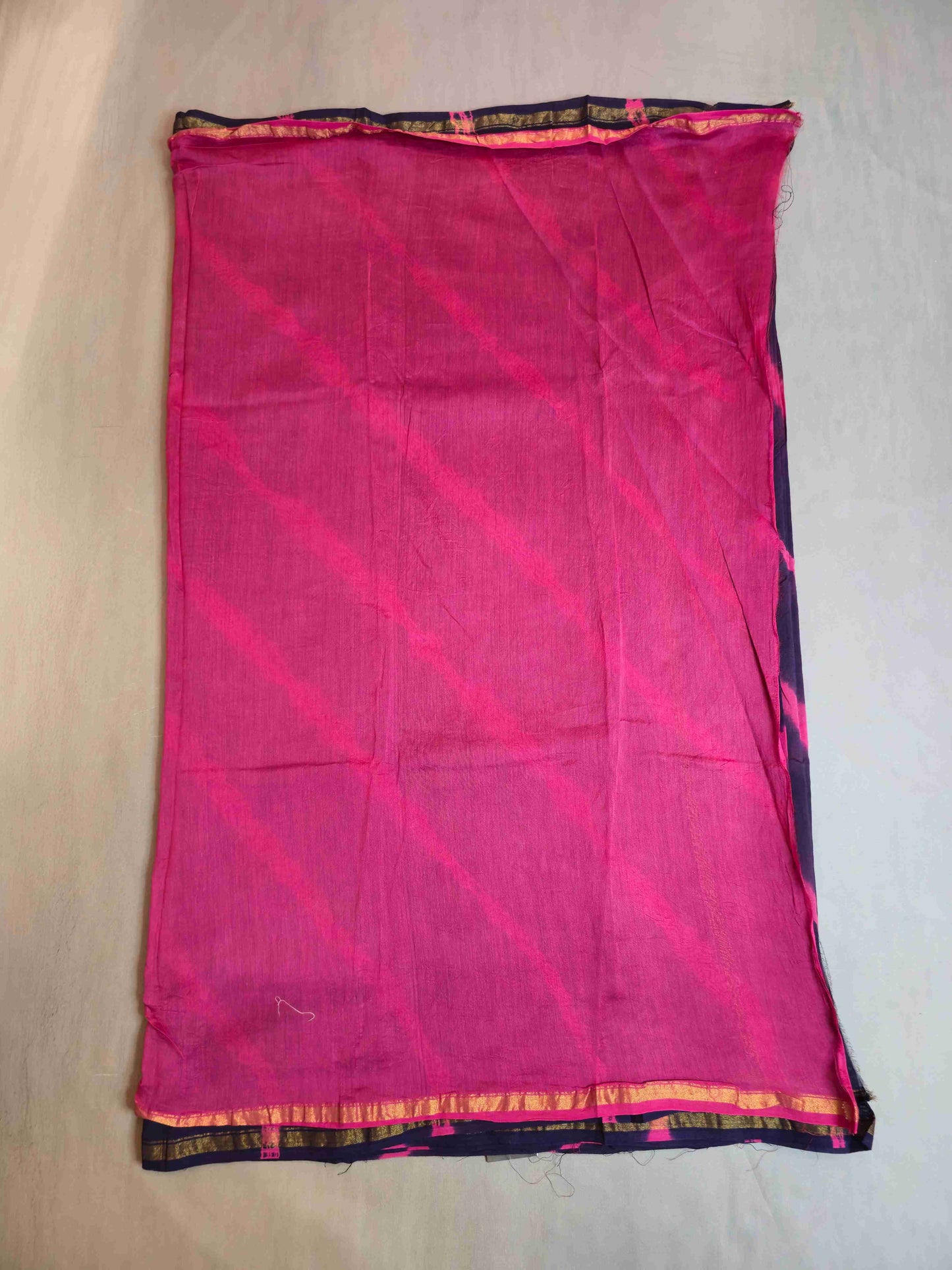 Chanderi hand block printed saree