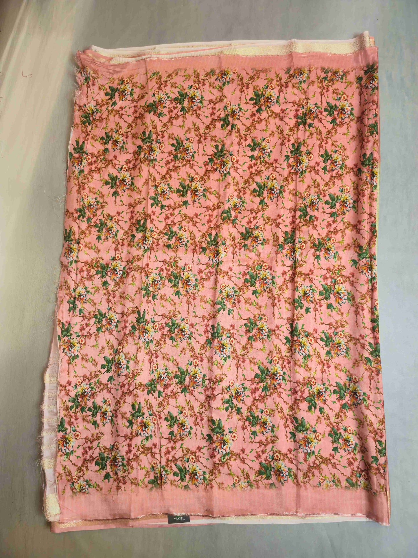 Crepe Saree with Bird Print
