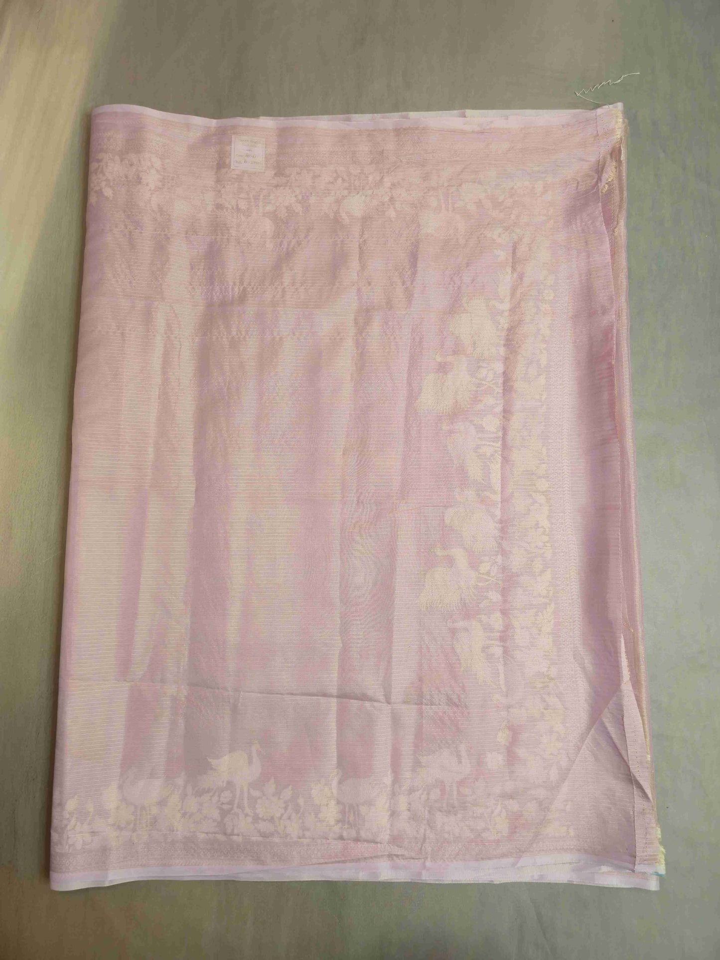 Semi kota saree with crane thread embroidery