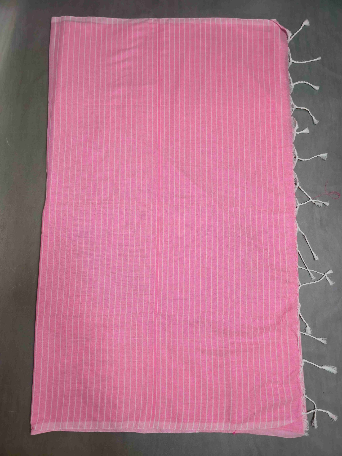 Mul cotton saree with Vertical lines