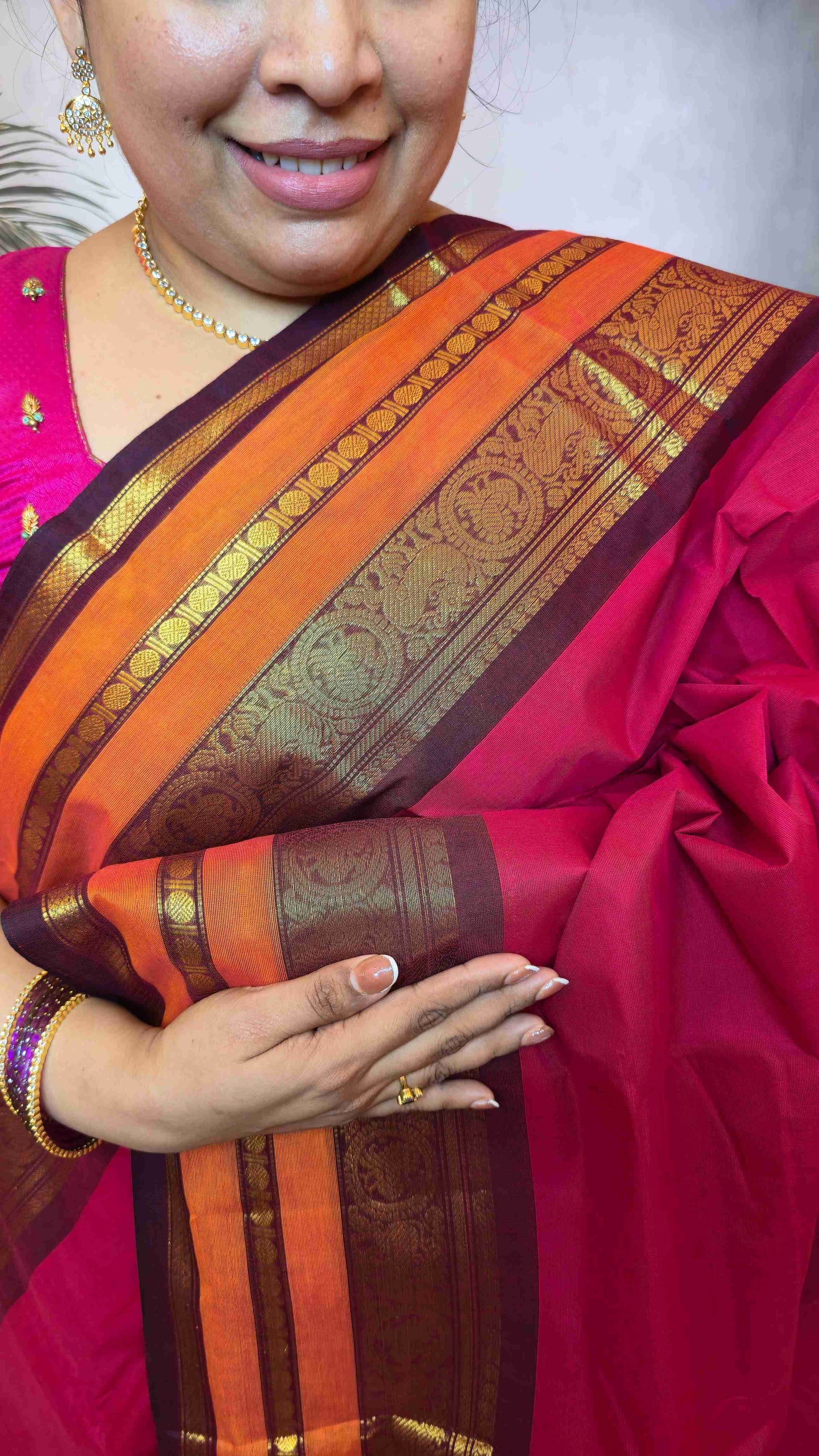 Kanchi cotton  saree