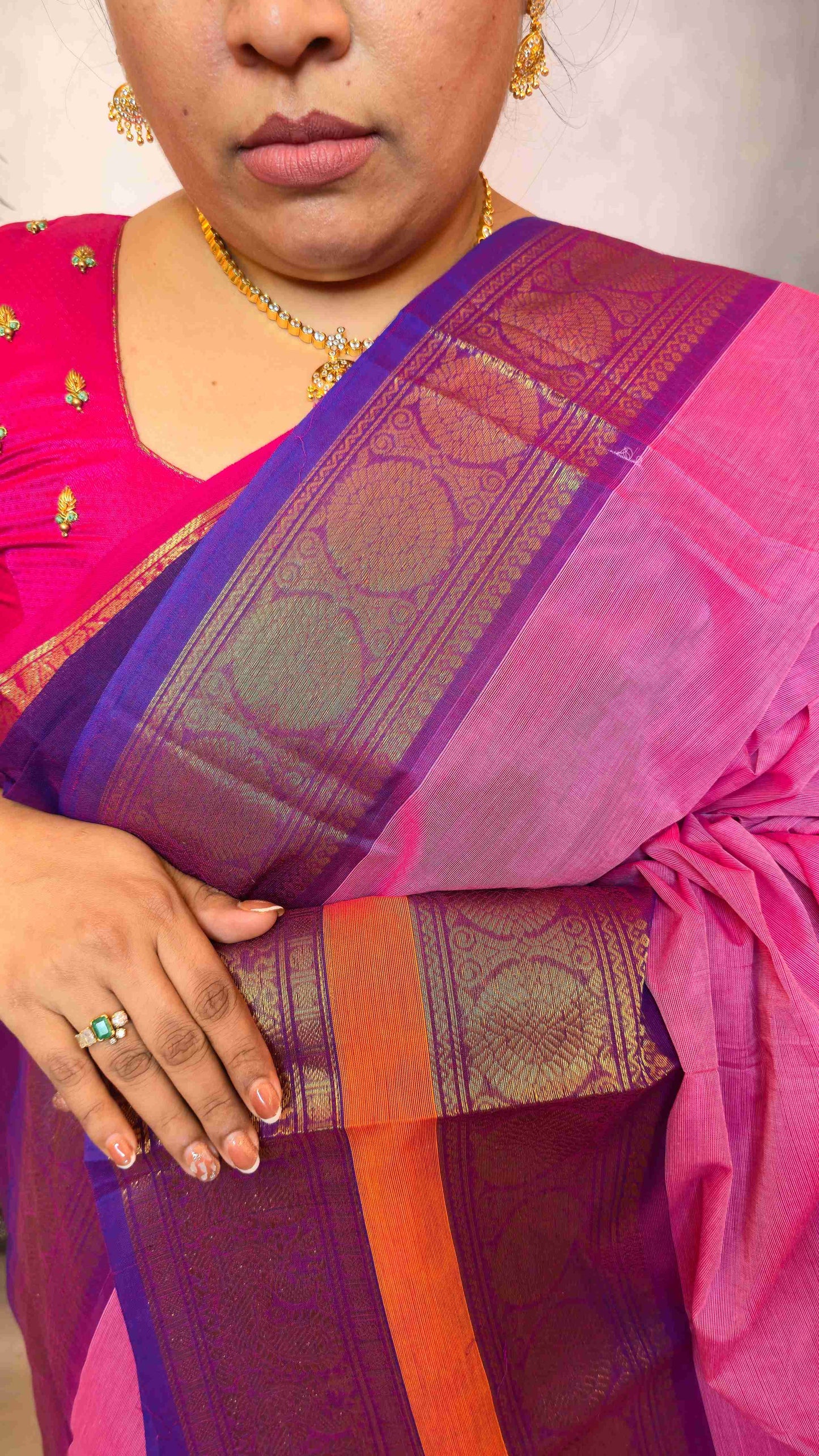 Kanchi cotton  saree