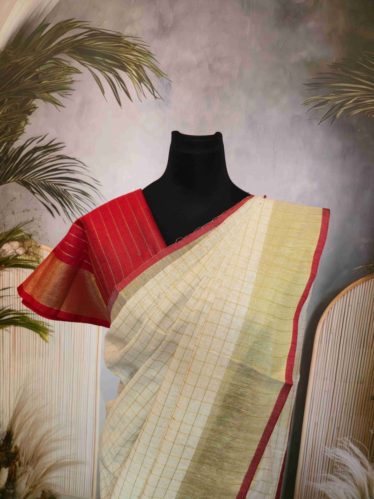 Linen Saree