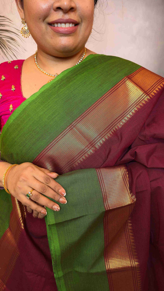 Kanchi Cotton Saree