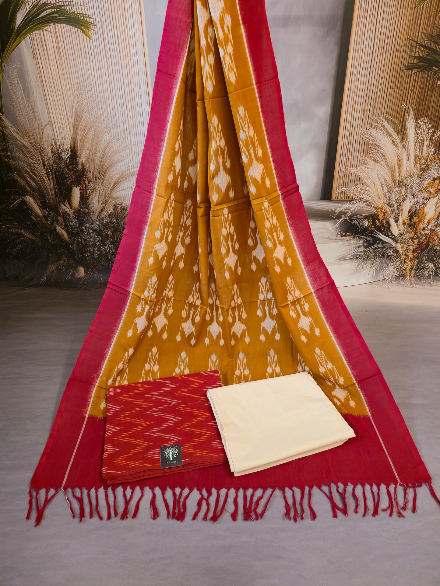 Ikat cotton salwar material