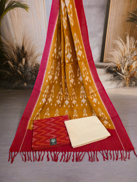 Ikat cotton salwar material