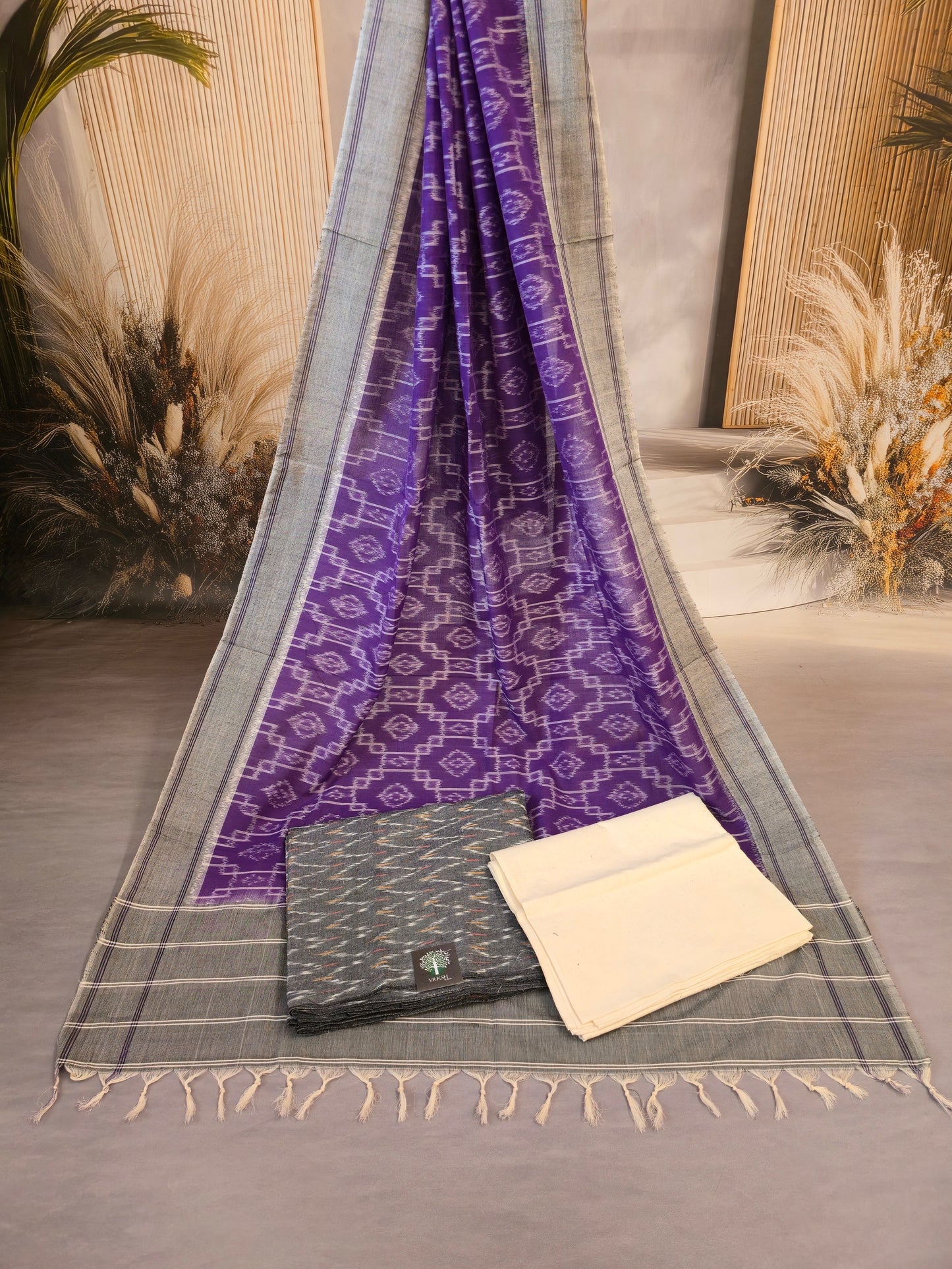 Ikat cotton salwar material