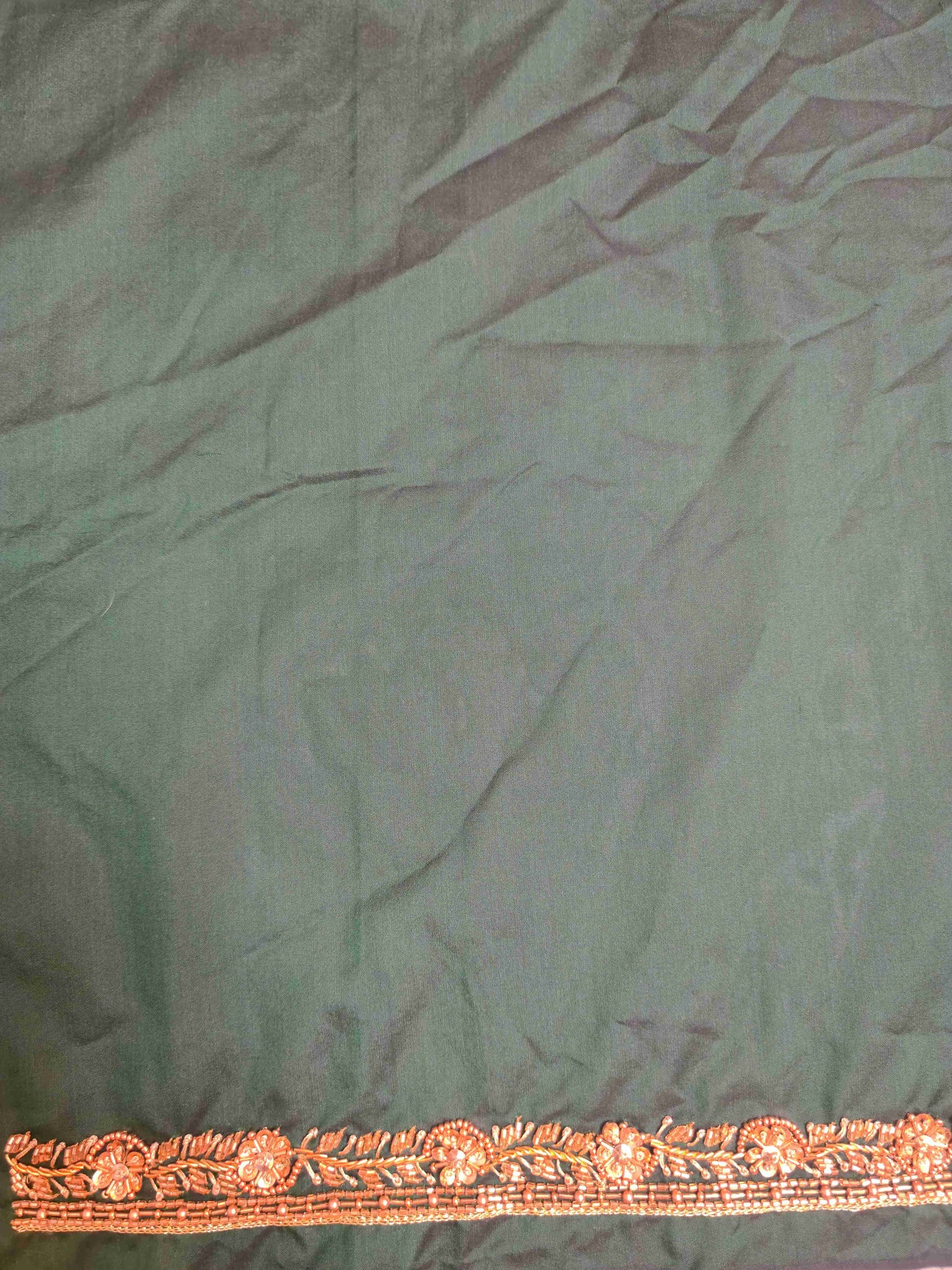 Silk cotton Blouse piece with aari work