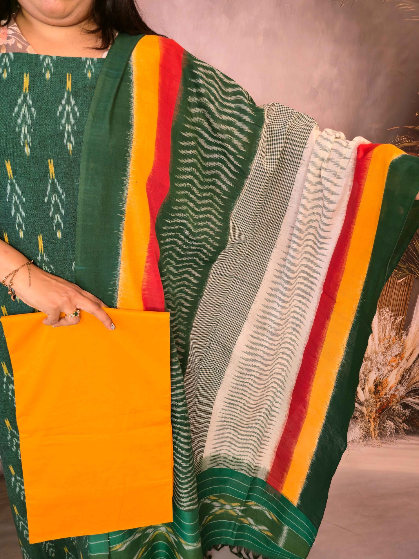 Ikat cotton salwar set