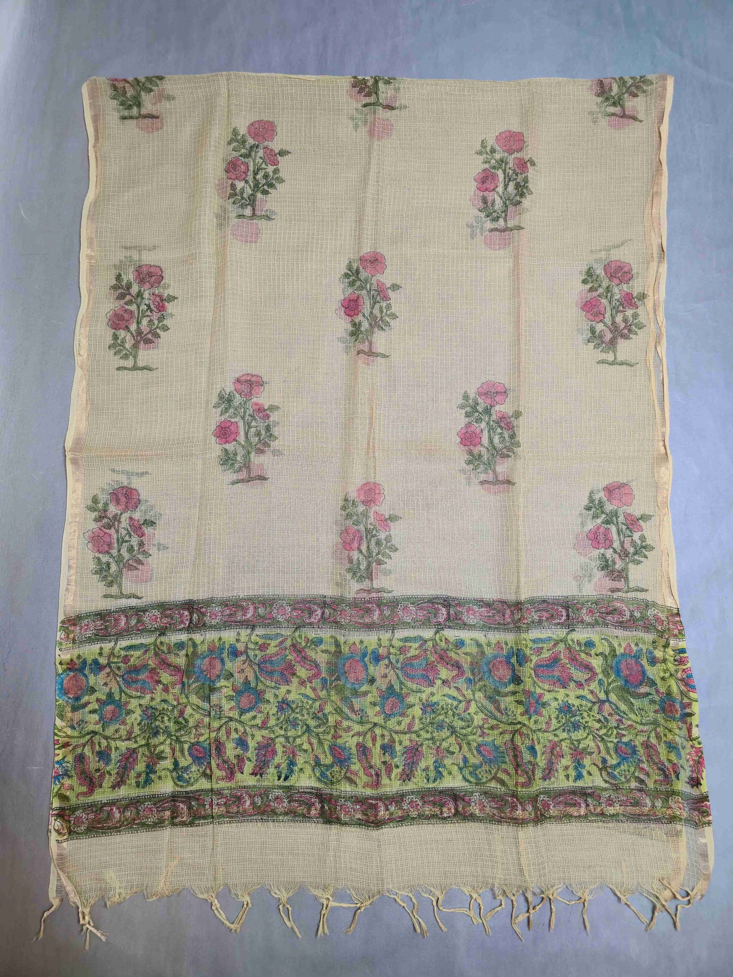 Cotton Salwar kameez with kota doria dupatta