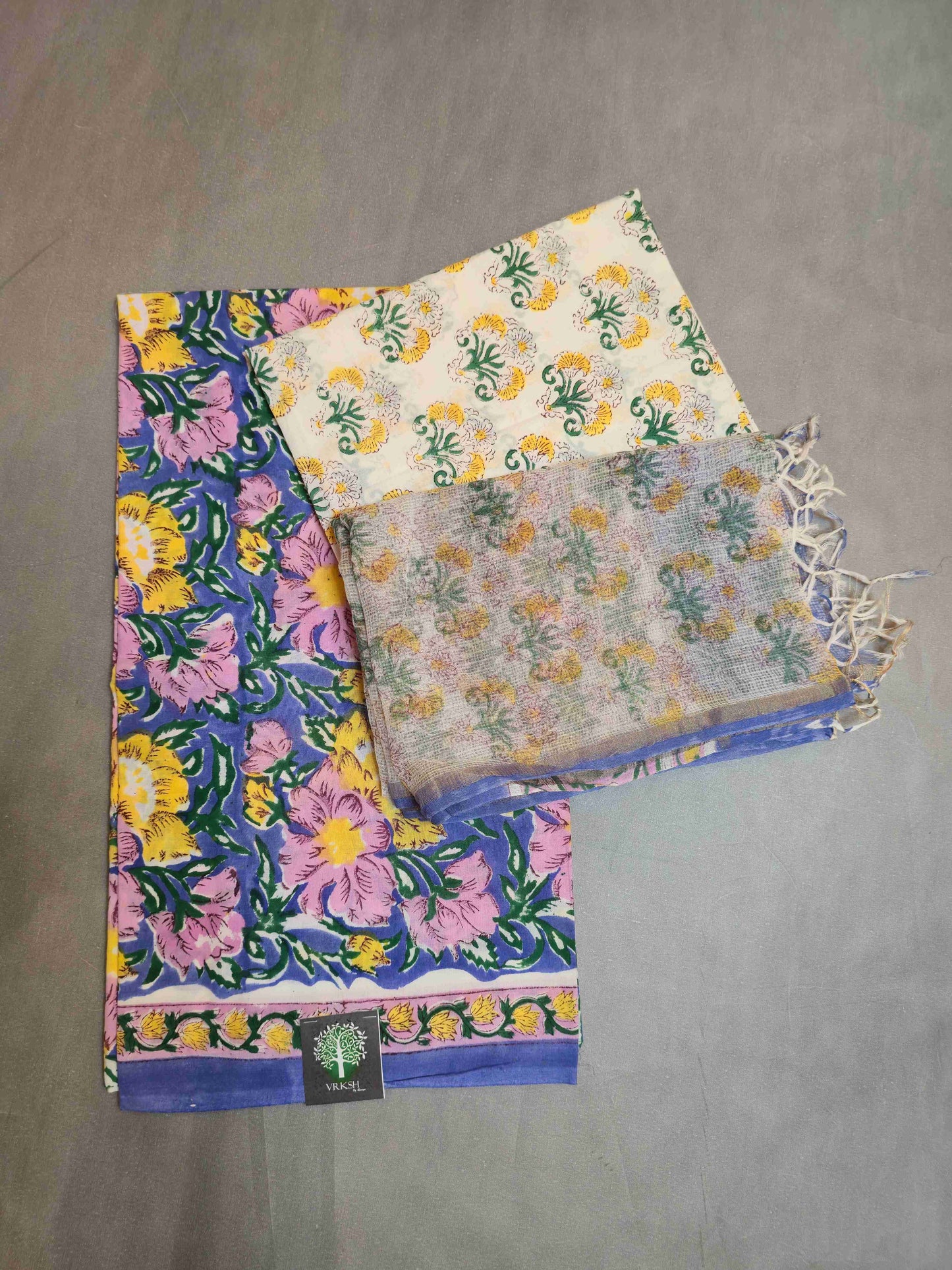 Cotton Salwar kameez with kota doria dupatta