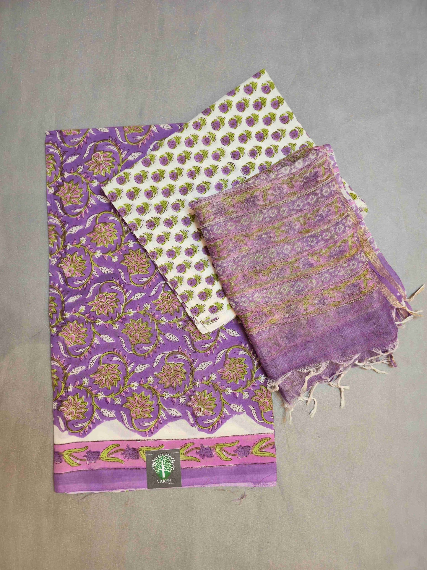 Cotton Salwar kameez with kota doria dupatta