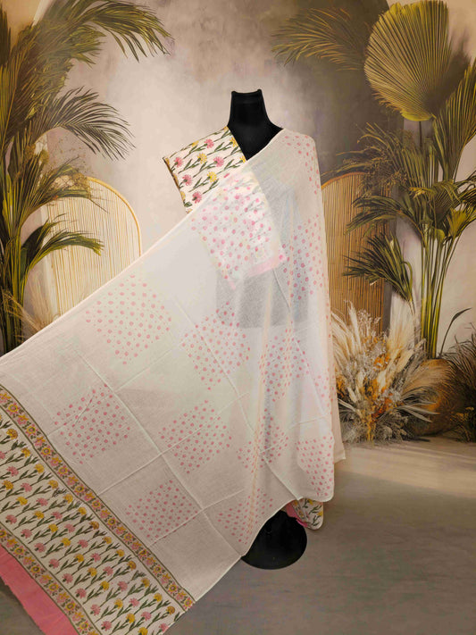 Cotton Salwar kameez with cotton dupatta