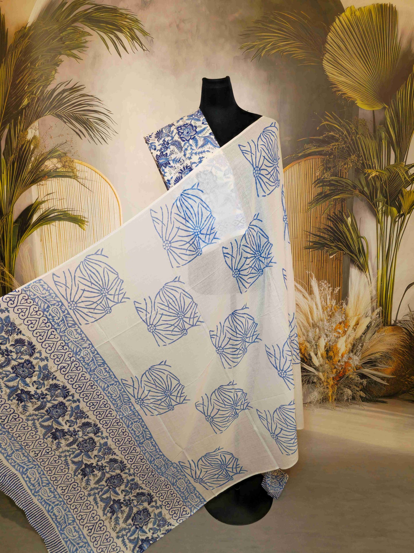 Cotton Salwar kameez with cotton dupatta