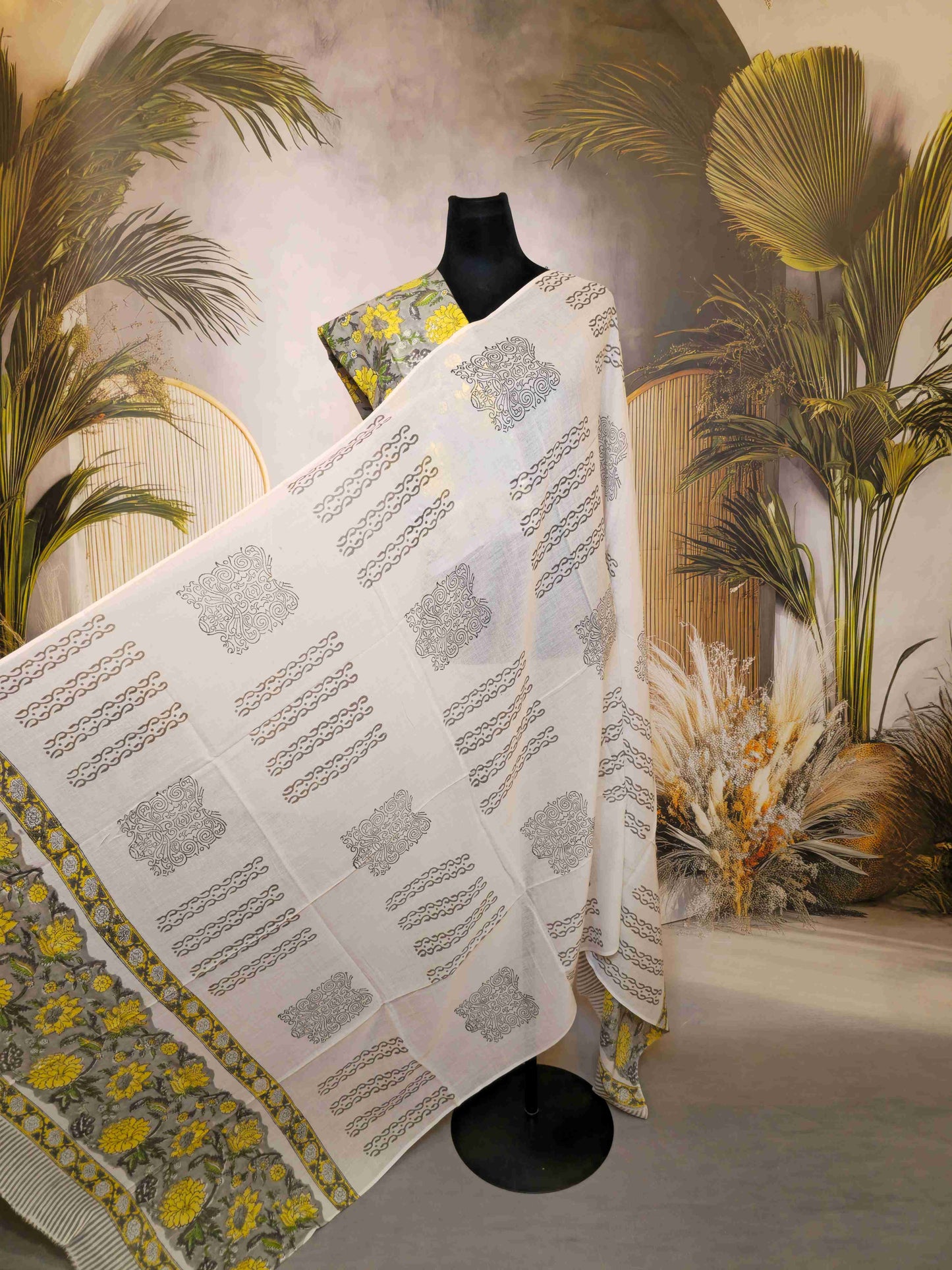 Cotton Salwar kameez with cotton dupatta