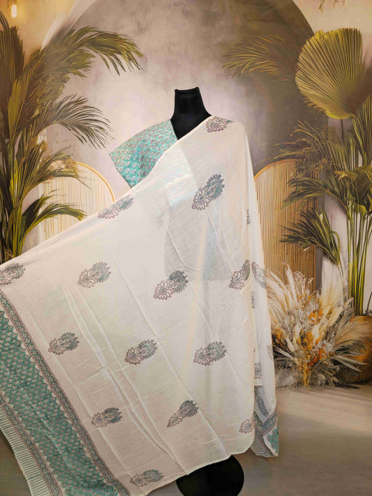 Cotton Salwar kameez with cotton dupatta