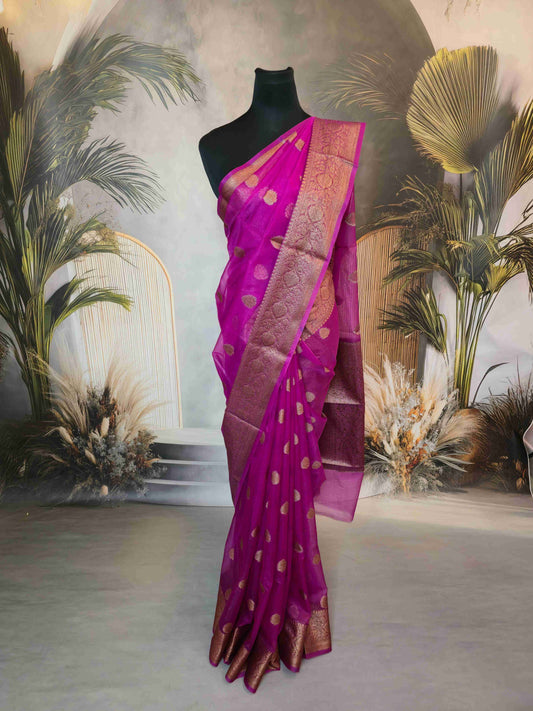 Benarasi Kora Organza Silk Saree