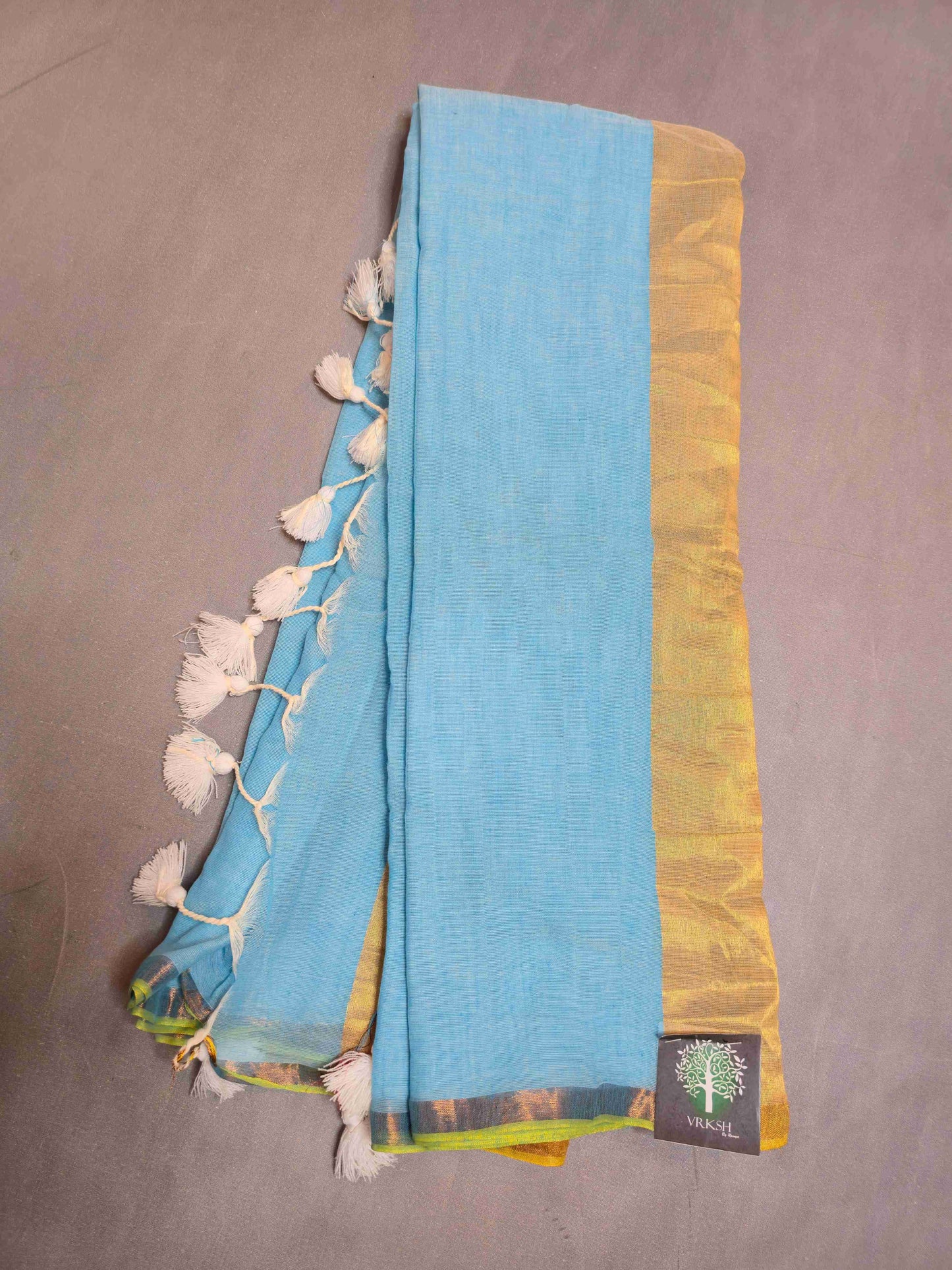 Mul cotton saree with kasavu pallu