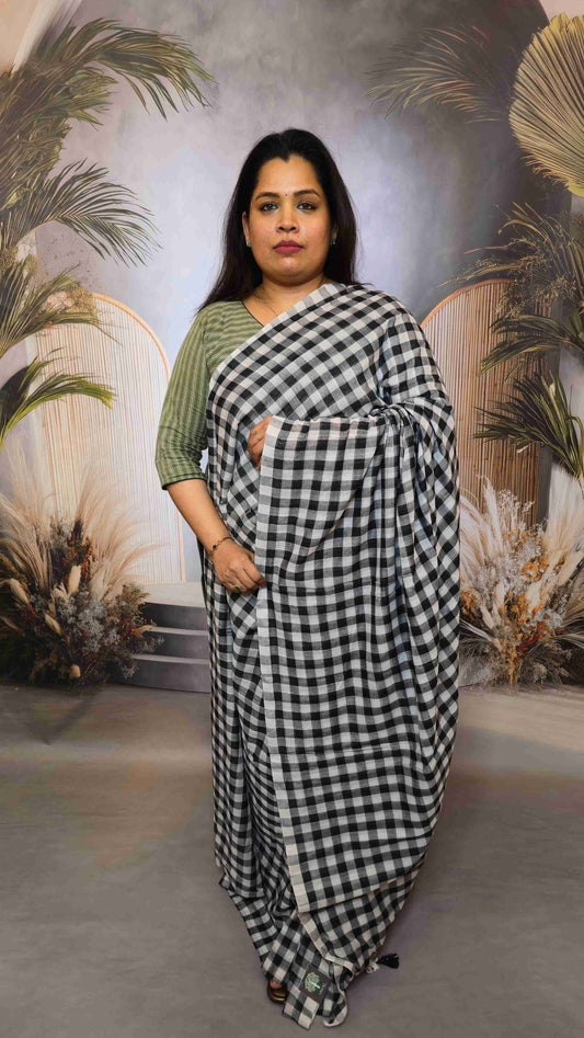 Mul cotton saree
