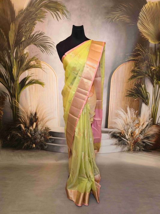 Semi Kota Tissue Saree