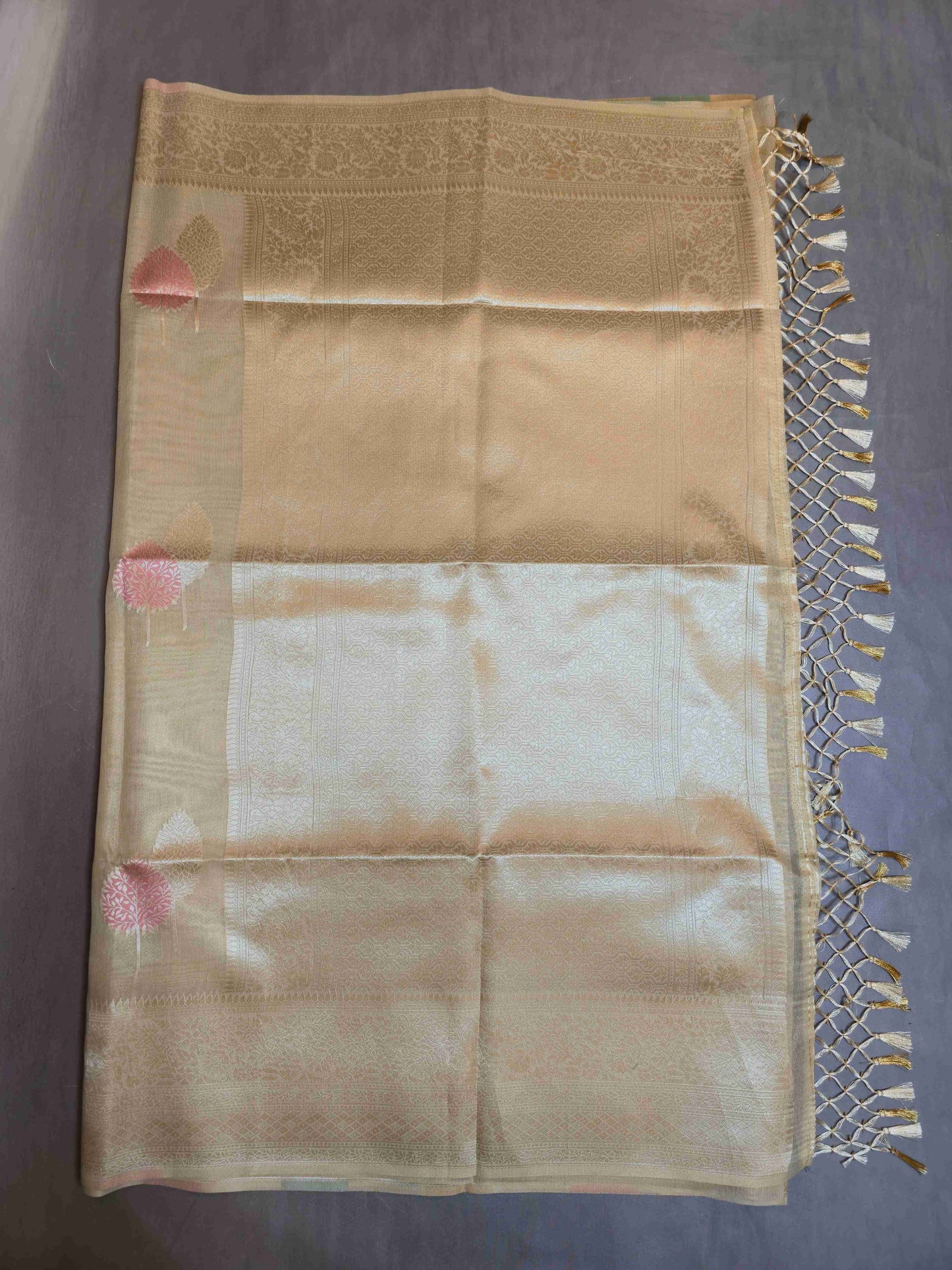 Semi Benarasi Tissue saree