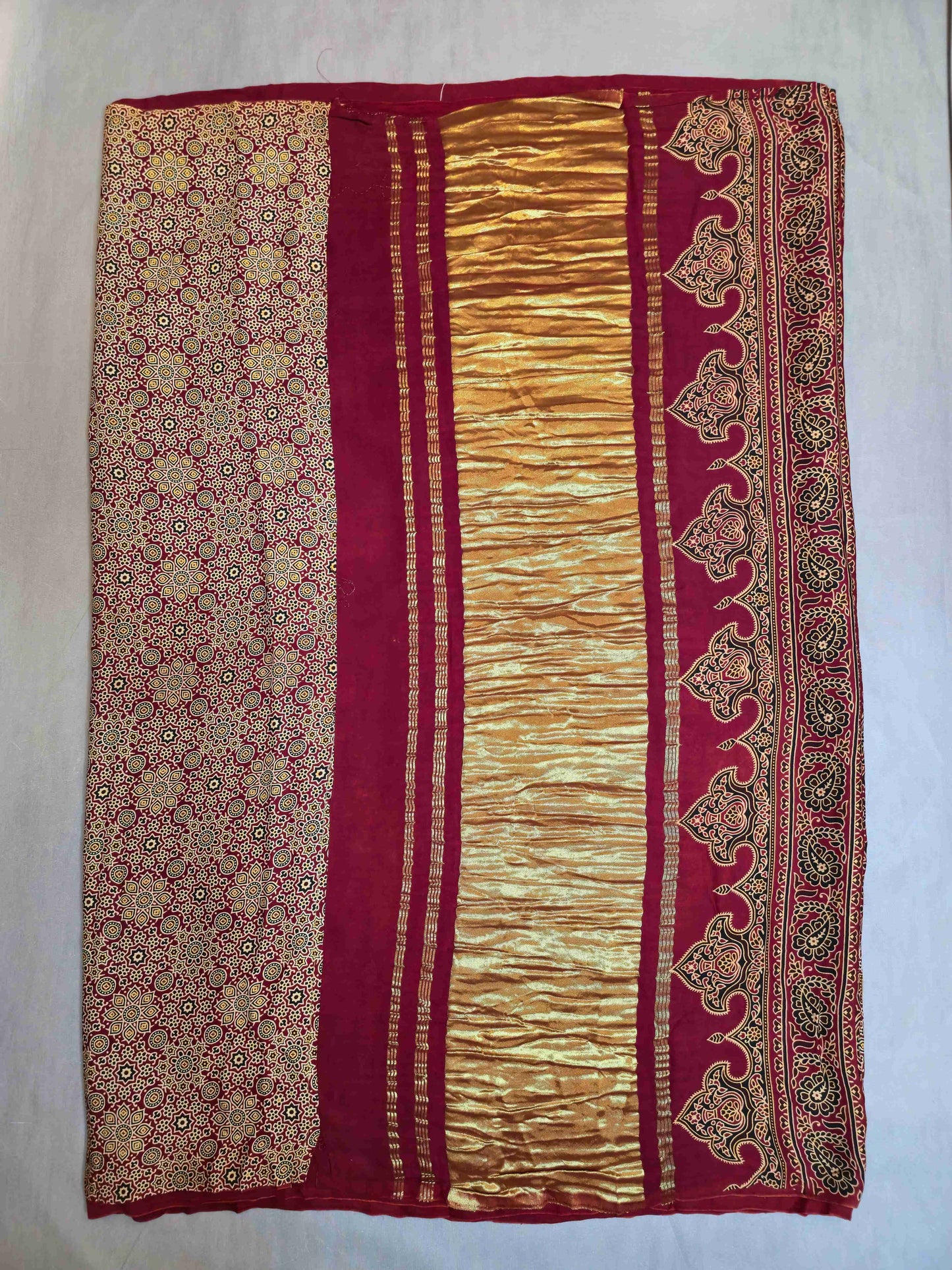 Ajrak Modal silk saree