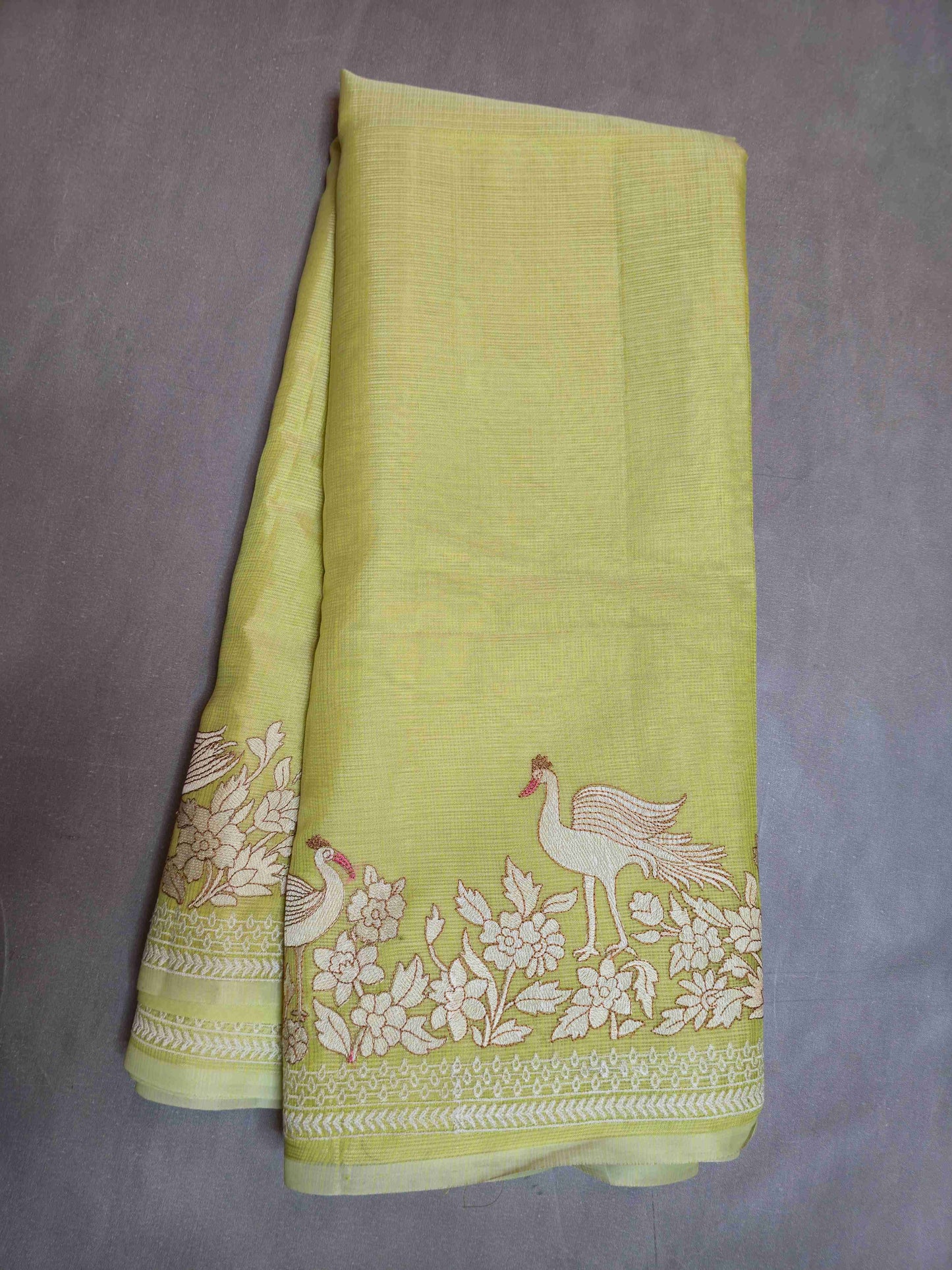 Semi kota saree with embroidery borders