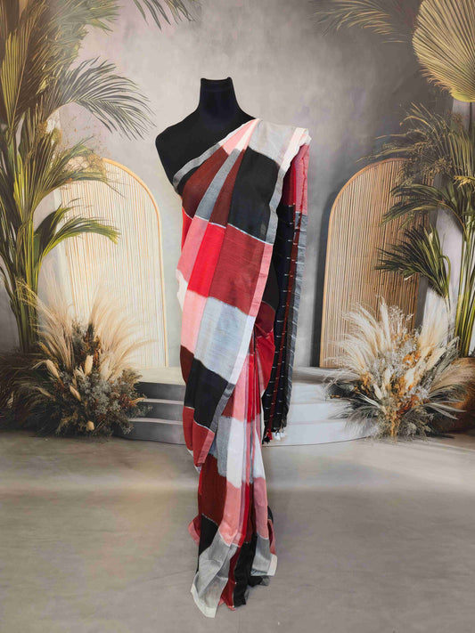 Mul cotton saree