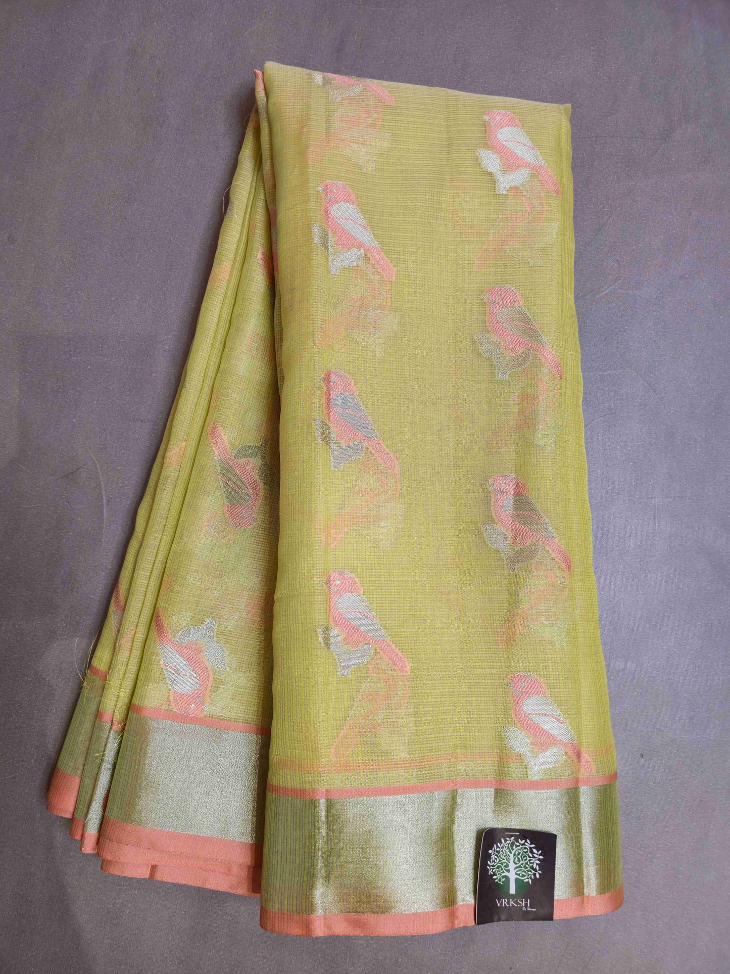Benarasi Saree with bird weaves