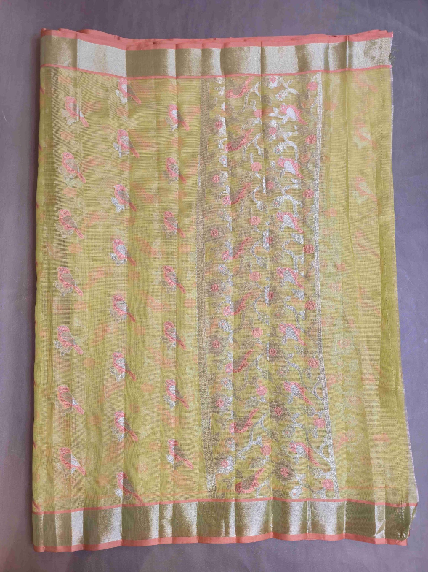 Benarasi Saree with bird weaves