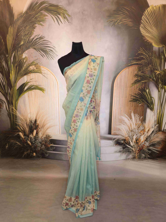 Semi kota Ombre saree