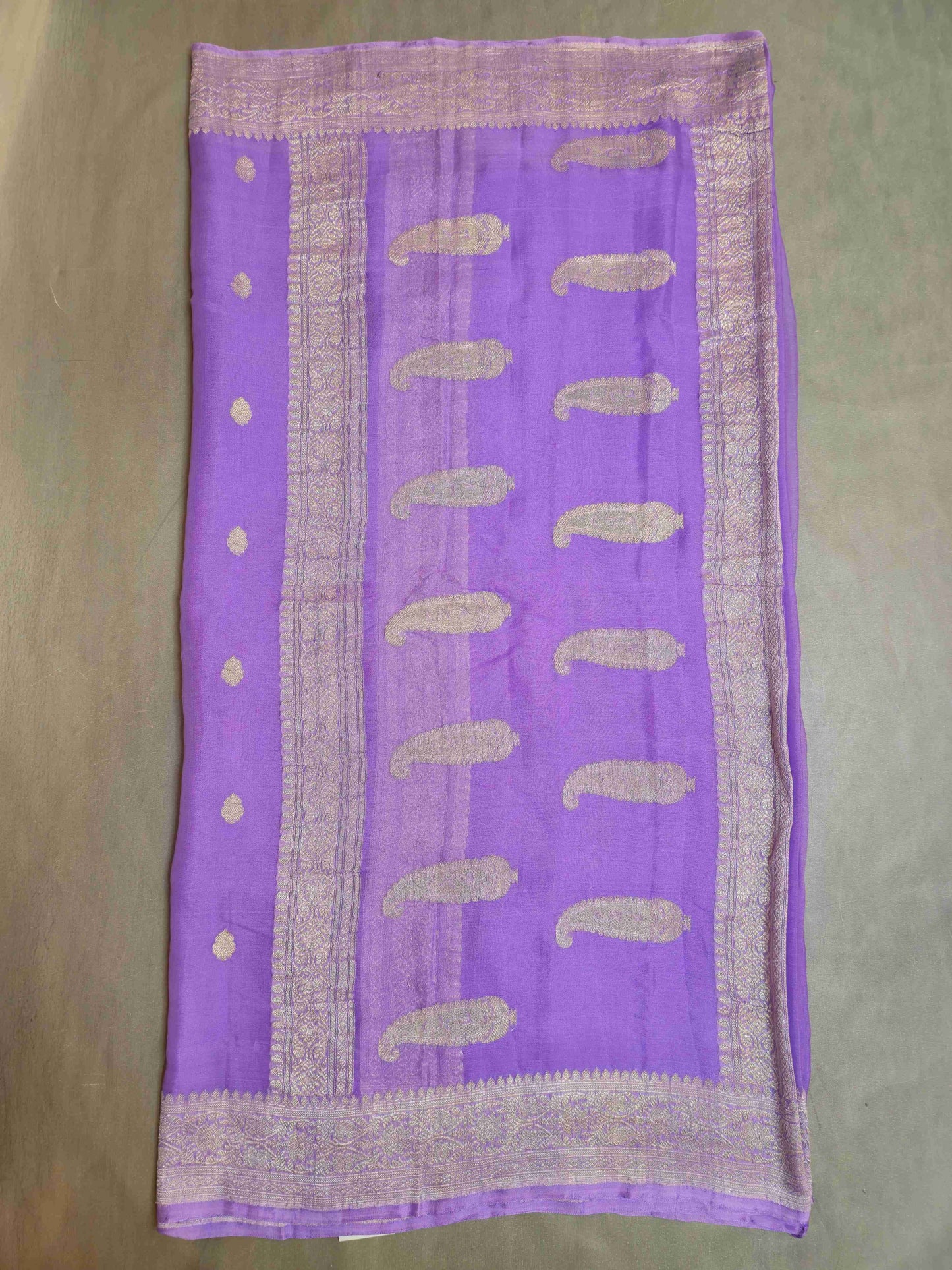 Pure Benarasi Khaddi Gorgette Saree