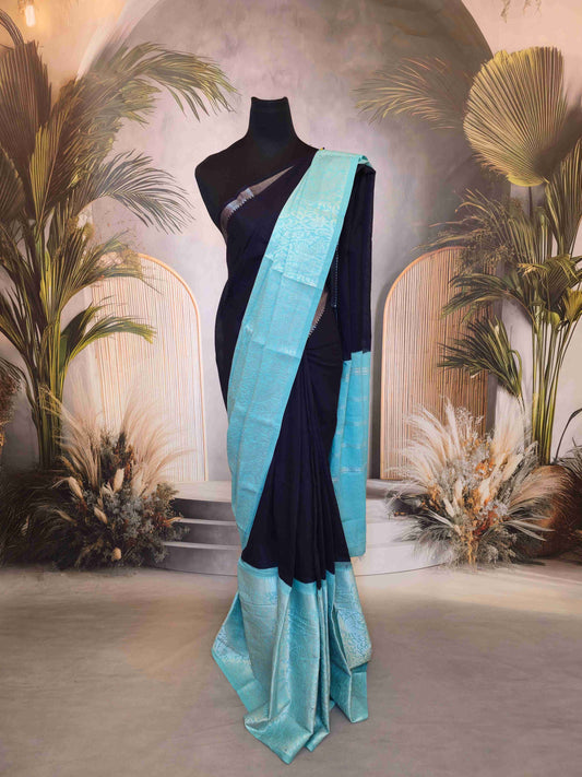 Sungudi Long Border Saree