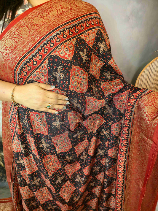 Ajrak Dola Silk