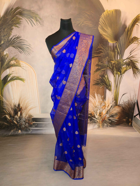 Benarasi Kora Organza Silk Saree