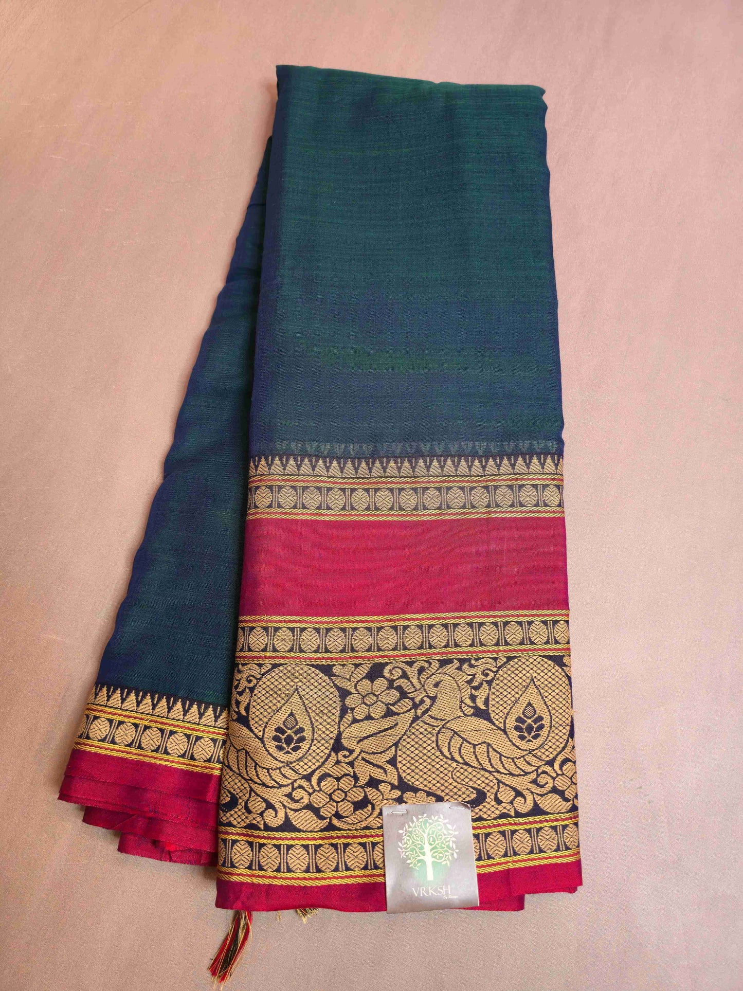 Narayanpet Cotton Saree with Annam big borders