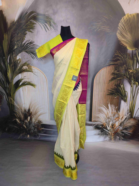 Ganga Jamuna Sungudi saree