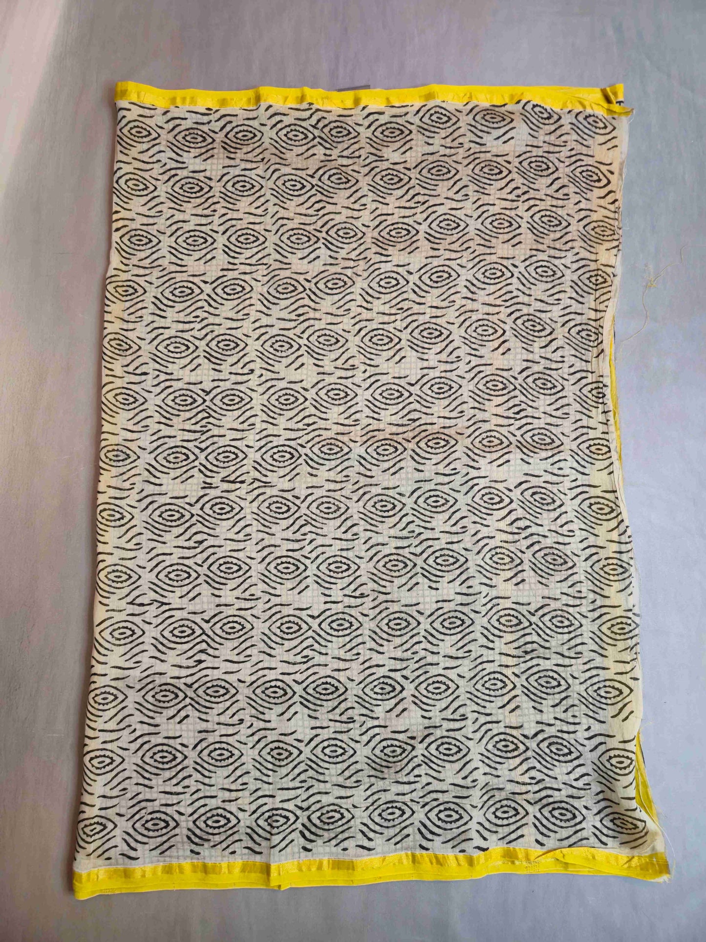 Chanderi hand block printed saree