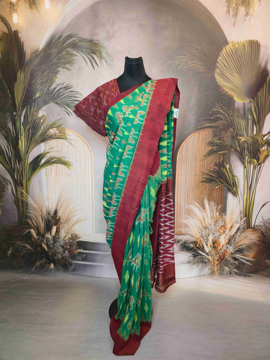 Ikat Pochampalli Saree