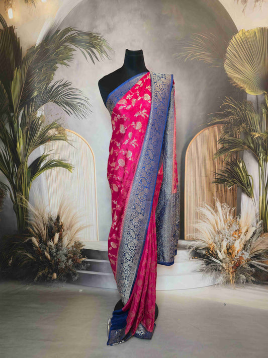 Benarasi Saree with bird weaves